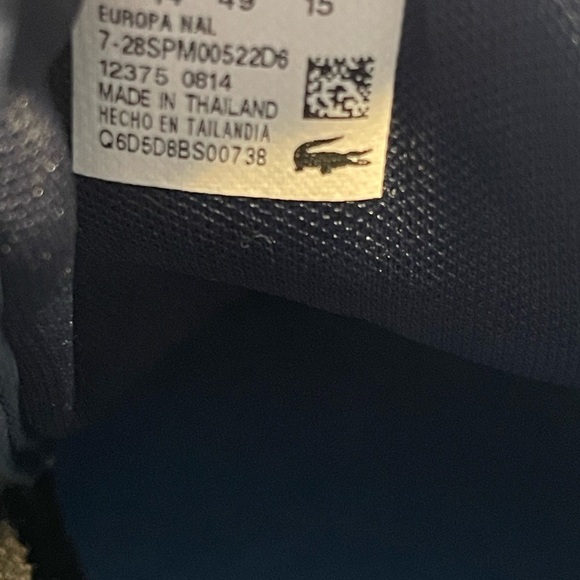 Lacoste Blue Sneakers Sleek Minimalist Design - Picture 3 of 6